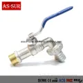 Non-Polished Brass Taps Zinc Alloy Brass Bibcock Water Tap Faucet ASbb007 Manufactory